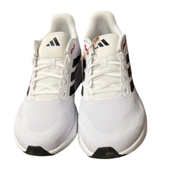 Adidas IE8818 Runfalcon 5 White Black Scarlet Mens Size 11.5 New